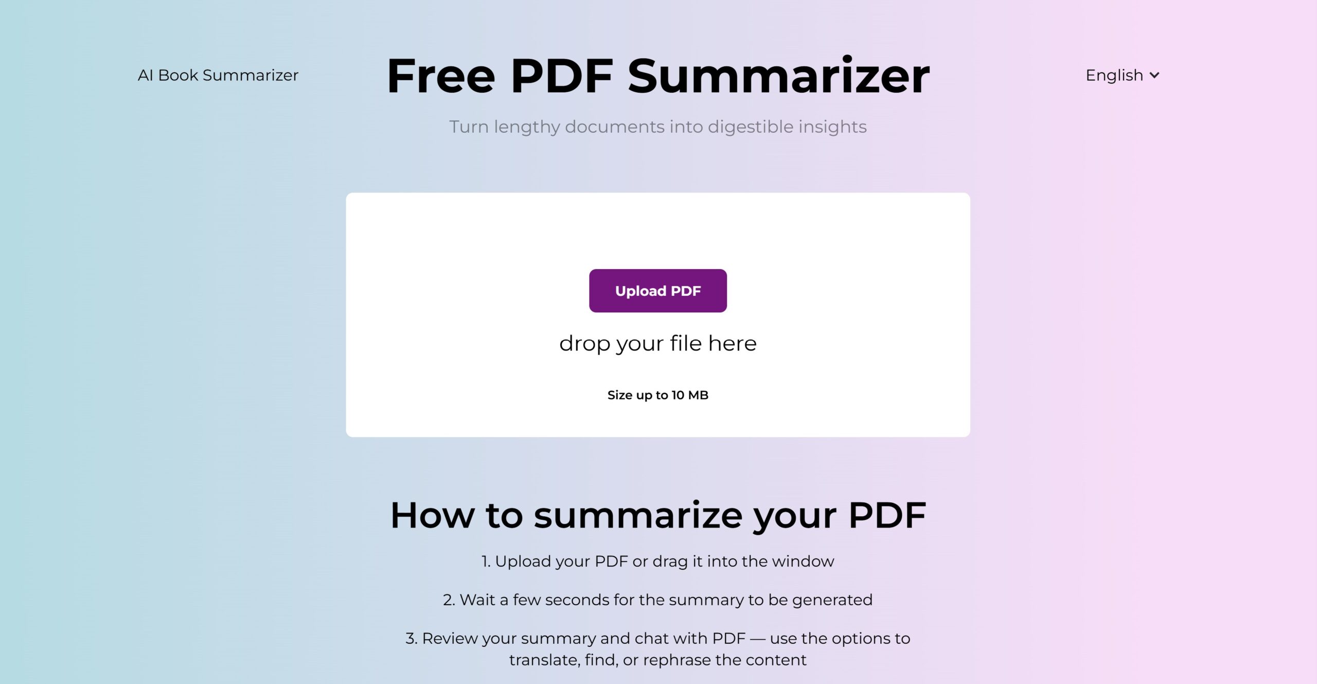 هوش مصنوعی خلاصه نویسی PDF